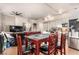 Dining and living area boasts hardwood floors, modern decor, and ample seating at 353 E Bonneville Ave # 632, Las Vegas, NV 89101