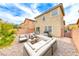 Private backyard oasis with patio seating perfect for outdoor entertaining at 3696 Via Geneva, Henderson, NV 89052