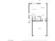 First floor plan with living room, kitchen, bathroom, foyer, and garage at 3696 Via Geneva, Henderson, NV 89052