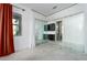 Open bedroom with glass doors and modern cabinets at 91 Alta Cascata Pl, Henderson, NV 89011