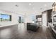 Spacious open concept kitchen with island and modern appliances at 11800 Black Canary Ave, Las Vegas, NV 89138