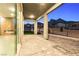 Outdoor patio with paver flooring, featuring mountain views and a desert landscape at 11800 Black Canary Ave, Las Vegas, NV 89138