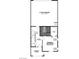 Downstairs floorplan boasts garage, primary bedroom, covered porch, foyer, and Choice Primary Bath A at 147 Harmonica Ave # Lot 24, Henderson, NV 89015