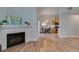 Open floorplan showcasing the living room with fireplace, dining area, and kitchen at 2305 W Horizon Ridge Pkwy # 3713, Henderson, NV 89052