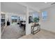 Open-concept living area with views of the backyard, dining area, and modern decor at 2849 Mincio St, Henderson, NV 89044