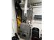 Basement showing the home's furnace system with metal venting and attachments at 2857 Queens Courtyard Dr, Las Vegas, NV 89109