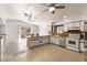 Large kitchen features ample cabinet space, tile floors and stainless appliances at 313 Firestone Dr, Las Vegas, NV 89145