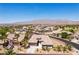 Aerial view showing home in a scenic community, mountain views, and well-maintained landscaping at 3904 Redbreast Ln, North Las Vegas, NV 89084