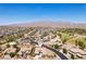 Overhead image with pointer on the house roof in a desert community with golf course and mountain views at 3904 Redbreast Ln, North Las Vegas, NV 89084