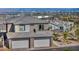 Aerial view of the modern home with a two-car garage at 460 Pear Lake St, Las Vegas, NV 89138