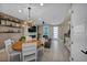 Open-concept home with modern fireplace and integrated living and dining areas at 460 Pear Lake St, Las Vegas, NV 89138