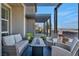 Cozy outdoor patio featuring stylish furniture and a relaxing atmosphere at 460 Pear Lake St, Las Vegas, NV 89138