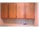 Laundry room with hookups and cabinets for extra storage and organization at 8829 Cornwall Glen Ave, Las Vegas, NV 89129