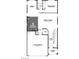 Detailed floorplan showcasing the layout of the home's first floor, including the kitchen and garage at 9674 Biedler Ct # Lot 10, Las Vegas, NV 89178