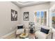 Elegant sitting room enhanced by sophisticated accents at 10557 Shoalhaven Dr, Las Vegas, NV 89134