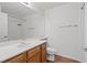Bathroom with a single sink vanity, tile flooring, and a shower-tub combination at 10809 Garden Mist Dr # 1004, Las Vegas, NV 89135