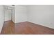 Clean bedroom with hardwood floors and a closet at 10809 Garden Mist Dr # 1004, Las Vegas, NV 89135