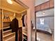 Spacious closet with ample storage and mirrored view of bedroom at 1105 Enderly Ln, Las Vegas, NV 89144