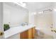 Bathroom boasts a large mirror and modern fixtures, providing a functional and stylish space at 11079 Zampino St, Las Vegas, NV 89141