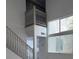 Bright, two-story entryway features a staircase, clerestory windows and neutral colors at 1203 Mews Ln, Las Vegas, NV 89101