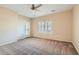 Neutral bedroom features neutral colors, plush carpet, and plantation shutters at 2167 Shadow Canyon Dr, Henderson, NV 89044