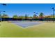 Well-maintained tennis court with ample lighting, perfect for evening matches and recreational play at 2167 Shadow Canyon Dr, Henderson, NV 89044