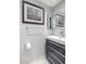 Bathroom with modern vanity, stylish mirror, and coordinated fixtures at 222 Karen Ave # 3104, Las Vegas, NV 89109