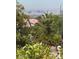 Beautiful city view over lush backyard landscaping from a luxurious home at 2256 Cordaville Dr, Henderson, NV 89044