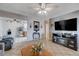 Bright and airy living room flows seamlessly into the kitchen at 2832 Geist Cir, Las Vegas, NV 89115
