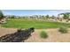 Scenic view of a community park with lush green spaces, walking trails, and well-maintained landscaping at 2877 Sweeping Palm Rd, North Las Vegas, NV 89086
