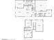 Complete floor plan of the home, showcasing the layout of both levels, including the garage and bedrooms at 2877 Sweeping Palm Rd, North Las Vegas, NV 89086