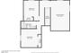 Second floor layout with bedrooms, bathroom and Gathering room showcasing the home's upper level design at 2877 Sweeping Palm Rd, North Las Vegas, NV 89086