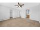 A carpeted main bedroom provides ample space and great natural light at 3314 Villa Fiori Ave, Las Vegas, NV 89141