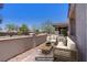 Inviting outdoor courtyard with comfortable seating, perfect for relaxing and enjoying the serene surroundings at 390 Inflection St, Henderson, NV 89011