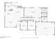 Detailed floorplan showcasing the layout of the living room, kitchen, bedrooms, and bathrooms at 4573 Plaza De Vista St, Las Vegas, NV 89120