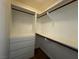 Spacious walk-in closet with custom shelving and ample storage space at 5512 Oakwood Ridge St, Las Vegas, NV 89130