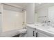 Bathroom featuring shower and tub combo, vanity with sink, and modern fixtures at 5588 La Sendas Ct, Las Vegas, NV 89122