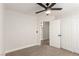 Bedroom featuring ceiling fan and closet at 5588 La Sendas Ct, Las Vegas, NV 89122