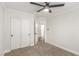 Bedroom featuring ceiling fan and closet at 5588 La Sendas Ct, Las Vegas, NV 89122