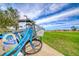 Image shows a bike share program in a nearby common area with mountain views at 600 Suncrest Peak Pl, Henderson, NV 89011