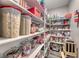 Spacious pantry with lots of shelving and storage, perfect for organization at 600 Suncrest Peak Pl, Henderson, NV 89011