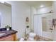 Full bathroom with a tub-shower combination and vanity with granite top at 6255 W Arby Ave # 118, Las Vegas, NV 89118
