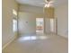 Spacious bedroom leading to an ensuite bathroom, offering convenience and privacy at 6582 Cartgate Ct, Las Vegas, NV 89110