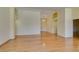 Bright living room with vaulted ceiling and wood floors at 6582 Cartgate Ct, Las Vegas, NV 89110