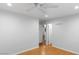 Bedroom with ceiling fan, recessed lights, and view to hall at 6733 W Charleston Blvd # 3, Las Vegas, NV 89146