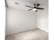 Neutral bedroom with ceiling fan, window, and closet with tile floors at 6868 Sky Pointe Dr # 1122, Las Vegas, NV 89131