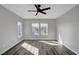 A light and airy bedroom with a ceiling fan and lots of natural light at 9526 Summer Furnace St, Las Vegas, NV 89178