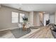 Bright dining room with modern table set and large windows for natural light at 9526 Summer Furnace St, Las Vegas, NV 89178
