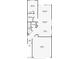 First-floor layout with kitchen, living, and dining areas, plus garage at 10241 Headrick Dr, Las Vegas, NV 89166