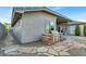Backyard features a built-in grill area and unique stone pathway at 10309 Canyon Valley Ave, Las Vegas, NV 89145